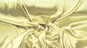 Satyna cienka z lycrą - jasne złoto