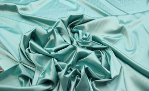 Satyna cienka z lycrą - ciemnomiętowy 