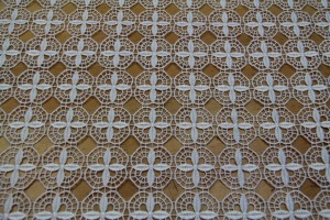 Gipiura dekoracyjna obrusowa - biały  