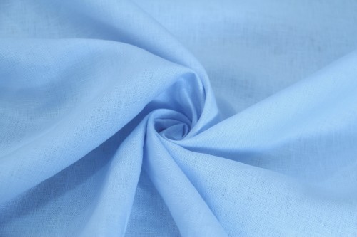 Tkanina lniana / LEN PREMIUM - błękitny baby blue