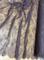 Koronka francuska w stylu boho -  panel 300cm x155cm - czekoladowy brąz 11