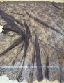 Koronka francuska w stylu boho -  panel 300cm x155cm - czekoladowy brąz 14