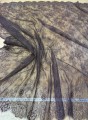 Koronka francuska w stylu boho -  panel 300cm x155cm - czekoladowy brąz 15
