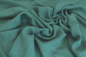 Tkanina lniana / LEN PREMIUM - szałwiowy / robins egg blue