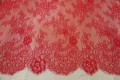 Koronka francuska w stylu boho -  panel 300cm x155cm -  czerwony 11