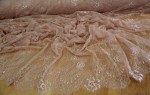 Koronka francuska w stylu boho -  panel 300cm x155cm -  brudny róż