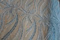 Koronka / Haft premium z cekinami - Cascade Luxe- Azure Lagoon 12