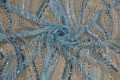 Koronka / Haft premium z cekinami - Cascade Luxe- Azure Lagoon 16