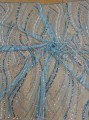 Koronka / Haft premium z cekinami - Cascade Luxe- Azure Lagoon 19