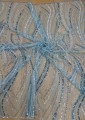 Koronka / Haft premium z cekinami - Cascade Luxe- Azure Lagoon 20