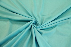 Dzianina bawełniana singiel na T-shirty - jasnoturkusowy 