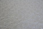 Żakard 3D, tkanina żakardowa - Kwiaty Ecru / Ivory 