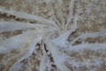 Szyfon w trójwymiarowe kwiaty - Blossom 3D - biały 14