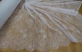 Koronka francuska w stylu boho -  panel 300cm x155cm -  biały 17