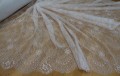 Koronka francuska w stylu boho -  panel 300cm x155cm -  biały 19