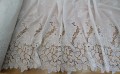 Tkanina bawełniana premium haftowana z ażurowym borderem - Florence Lace Cotton - ecru 11