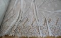 Tkanina bawełniana premium haftowana z ażurowym borderem - Florence Lace Cotton - ecru 13