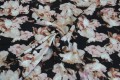 Żorżeta Barbie Marciano  - Blush Noir - pudrowe , kremowe, beżowe kwiaty na czarnym tle 19