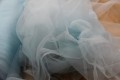 Tiul włoski średnio sztywny matowy - błękitny ice blue 3m szer.  12