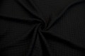 Tkanina strukturalna wełnopodobna "kostka" - czarny 11